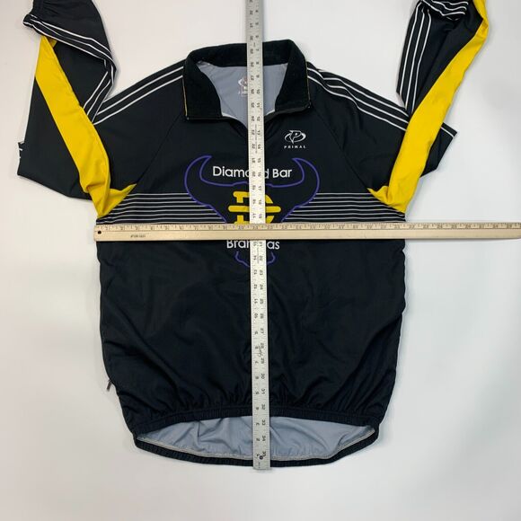 Diamond Bar Brahmas Mountain Bike Team Jacket Mens M Medium Black Zip Up Primal - Picture 7 of 14